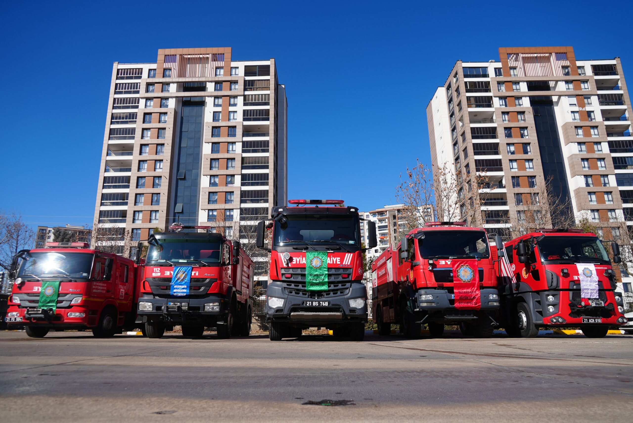 DBB, 21 yeni itfaiye aracı aldı