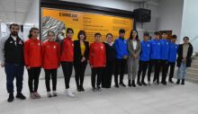 Şampiyon sporcular Eş Başkan Leyla Ayaz’ı ziyaret etti
