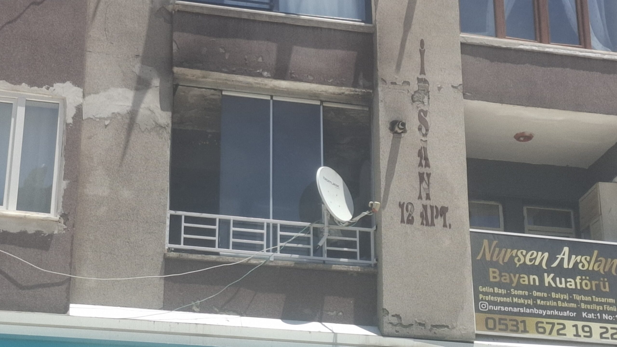Diyarbakır’da Balkonda Yangın Paniği