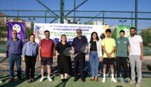 2. Rezan Cup Tenis Turnuvası Başladı: Eş Başkanlar Başlama Vuruşunu Yaptı