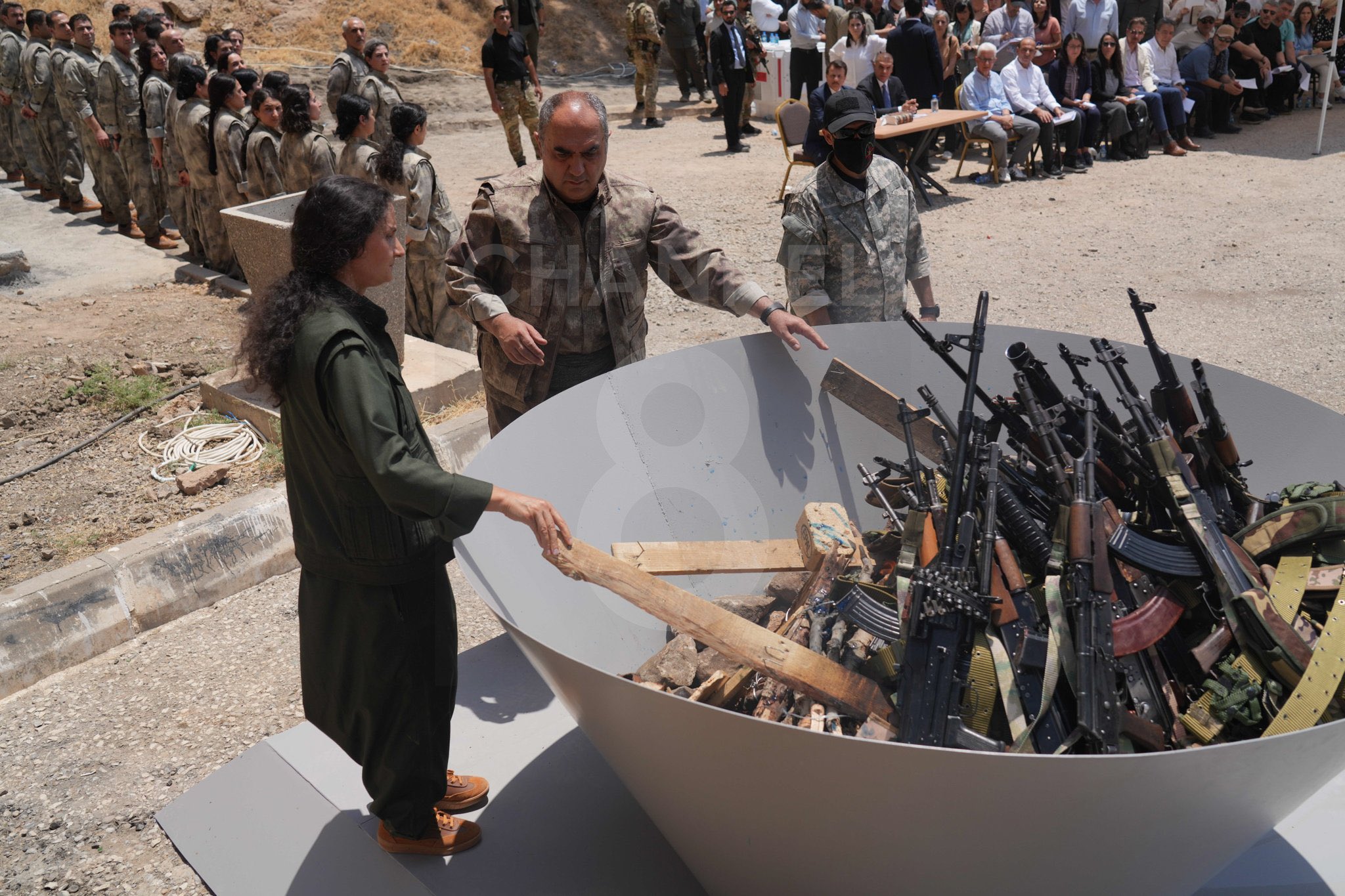 PKK silah bıraktı, ilk görüntüler geldi