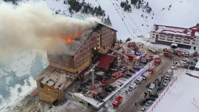 Kartalkaya’da otel yangını: 10 ölü, 32 yaralı