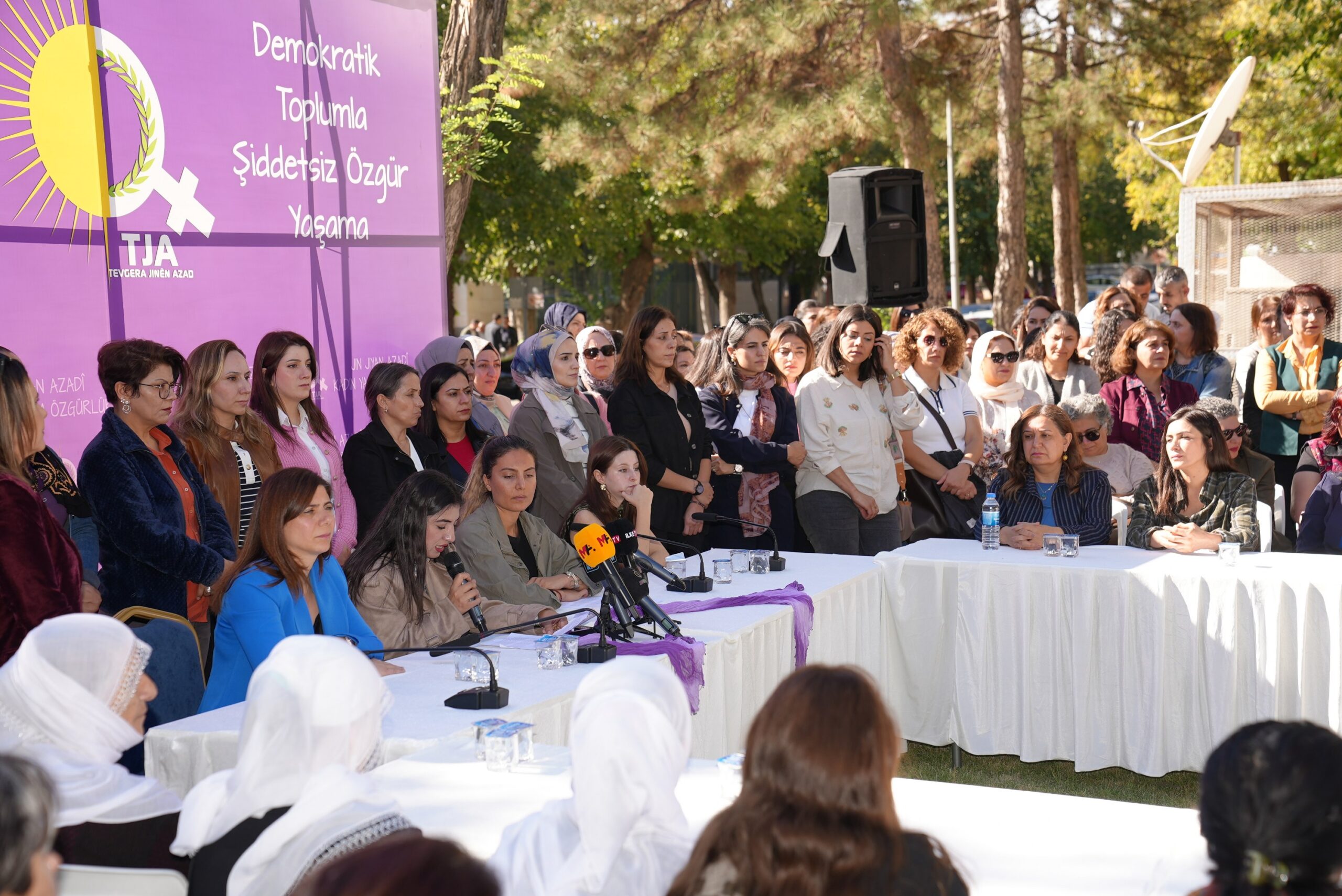 Eşbaşkan Bucak, 25 Kasım açıklamasına katıldı