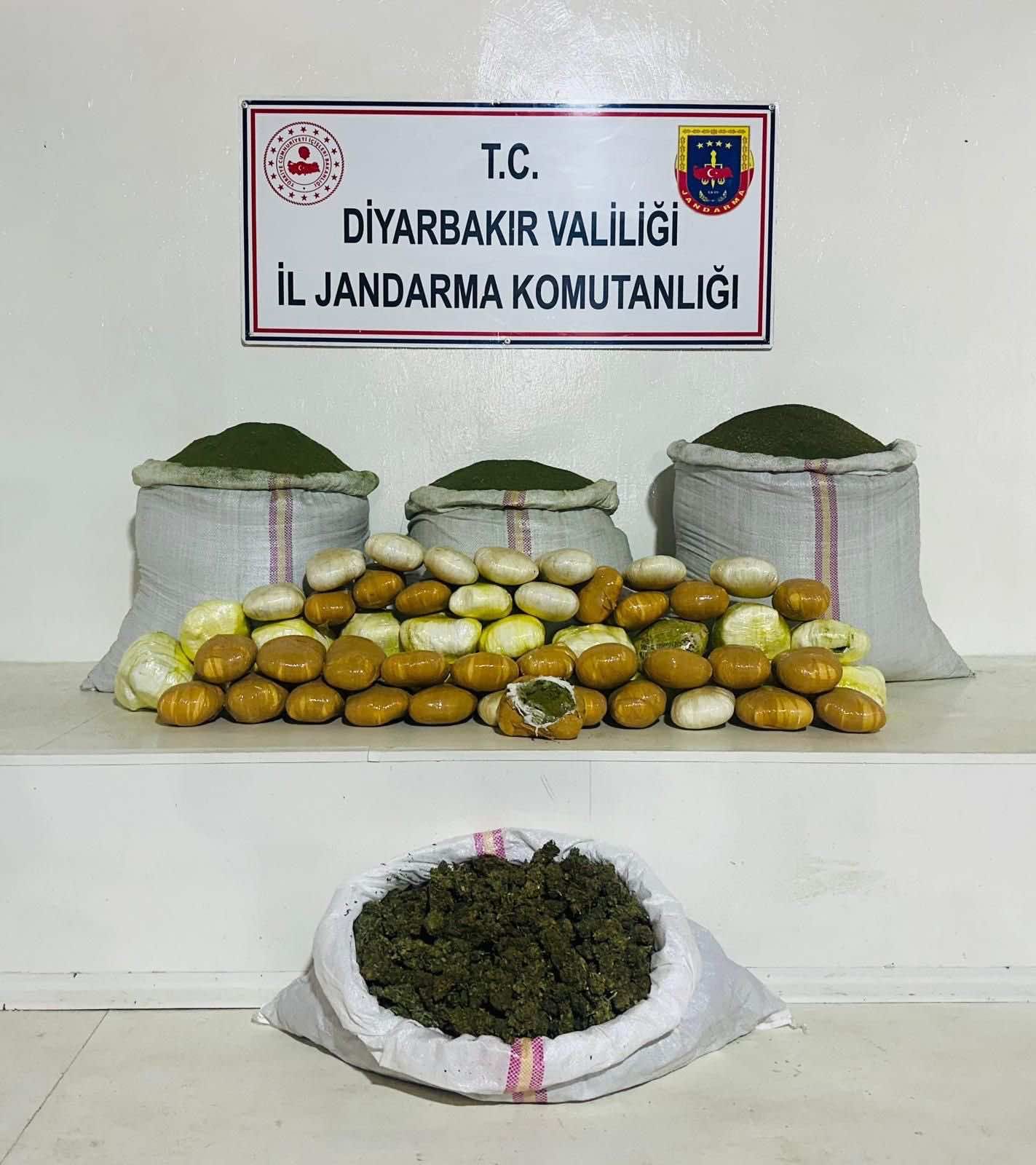 Diyarbakır’da narkotik operasyonu: 177 kilo esrar ele geçirildi