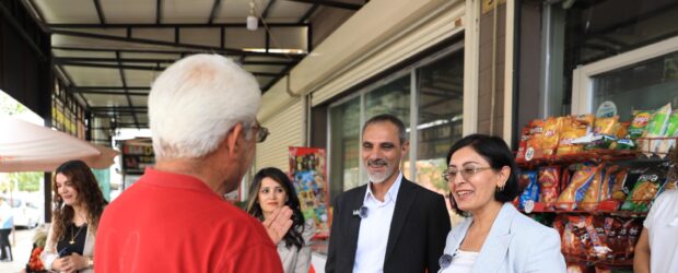 Eş Başkanlardan denetim ve esnaf ziyareti