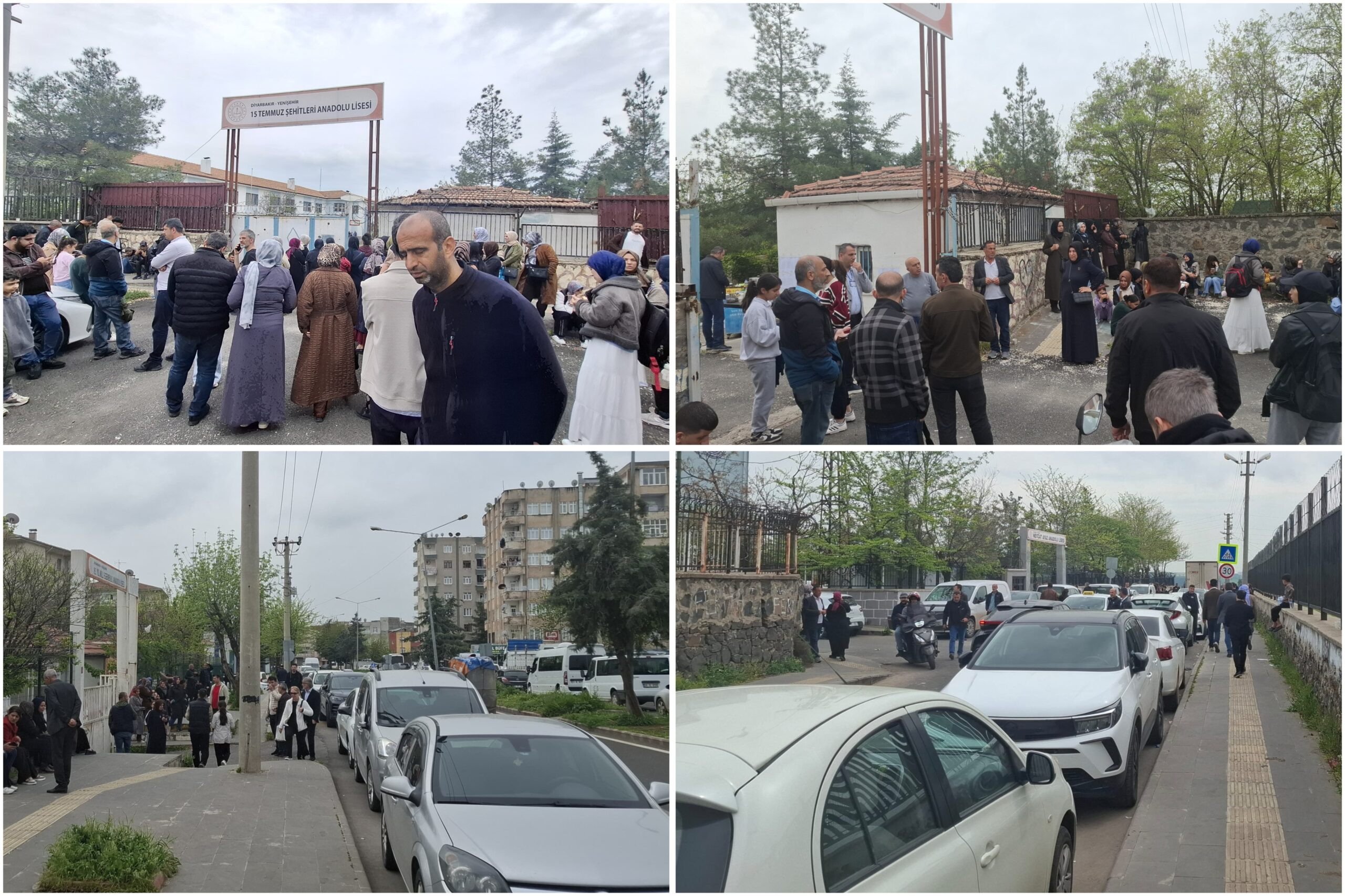 Diyarbakır’da Bursluluk Sınavı Yoğunluğu: Veliler Tepkili, Trafik Kilitlendi