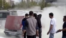 Bağlar’da Araç Muayene İstasyonunda Yangın Paniği