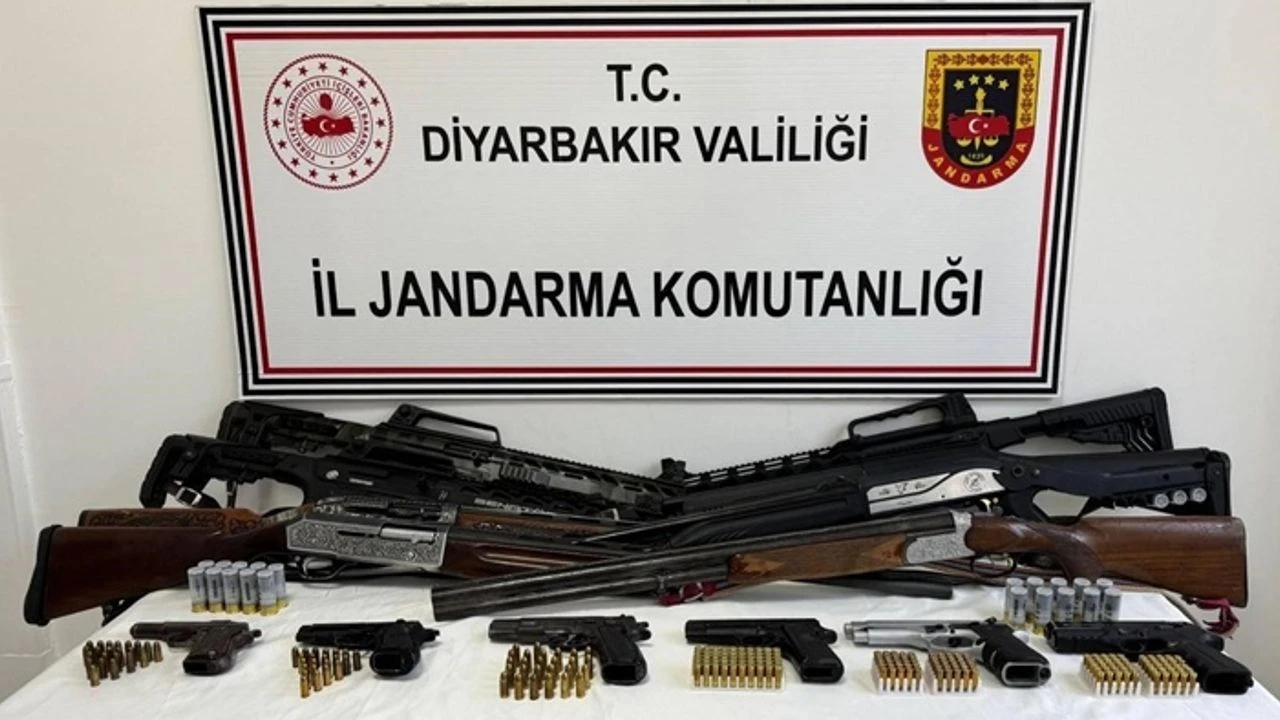 Diyarbakır’da ruhsatsız silah operasyonu