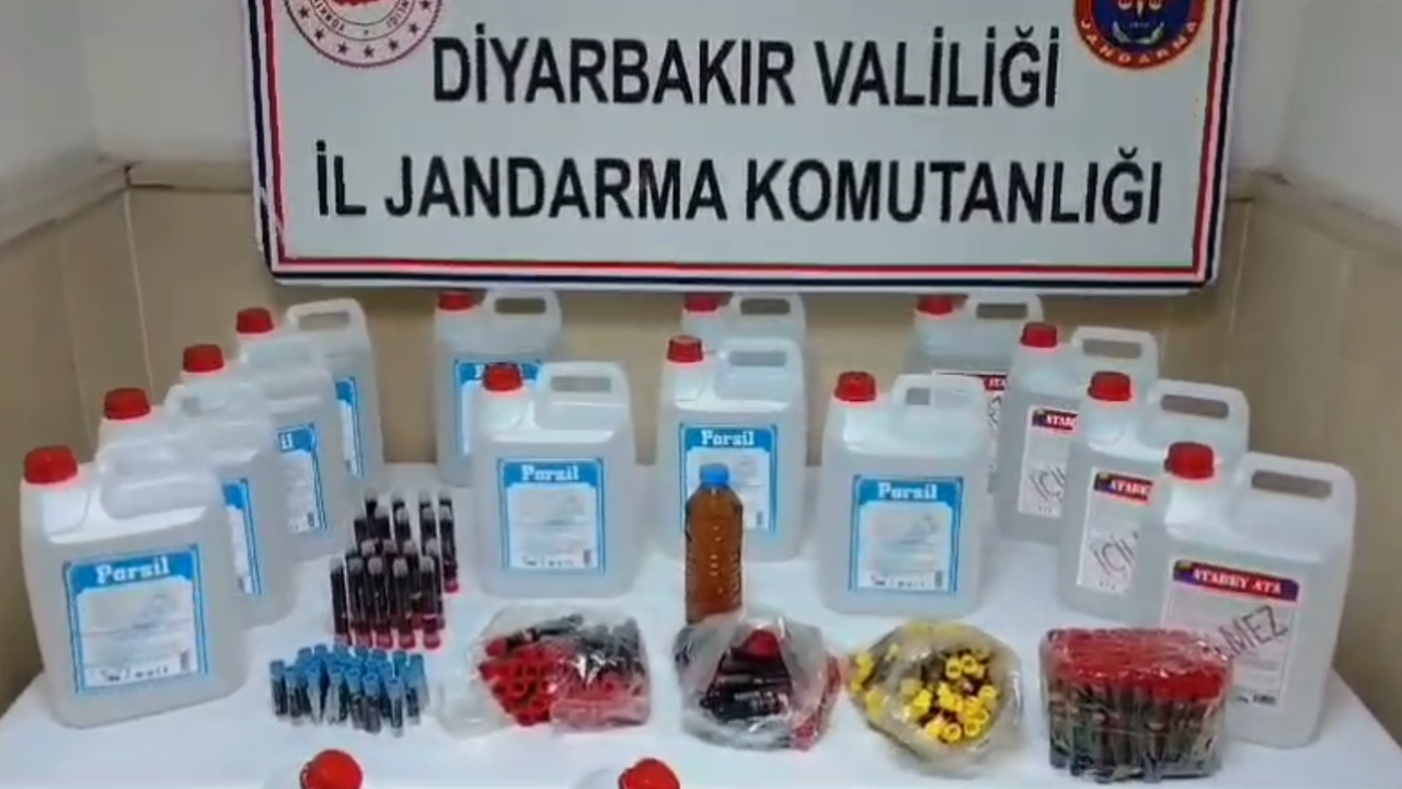 Diyarbakır’da ‘sahte alkol’ operasyonu
