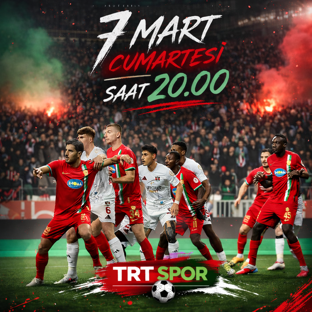 Zirve Takibi Sürüyor: Amedspor – Serikspor Maçı TRT Spor’da