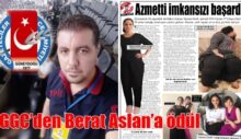 GÜNEYDOĞU GAZETECİLER CEMİYETİNDEN BERAT ASLAN’A ÖDÜL
